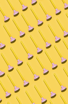 Pumber helper/stick with suction cup.