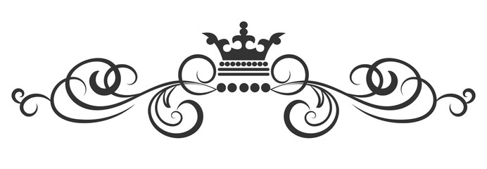 Vintage design element: frame, border, swirl, divided and wedding design