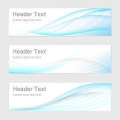 Abstract blue color wave design element with multi color lighting effect. blue color line and wave.