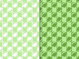 Geometric seamless pattern. Circles, square