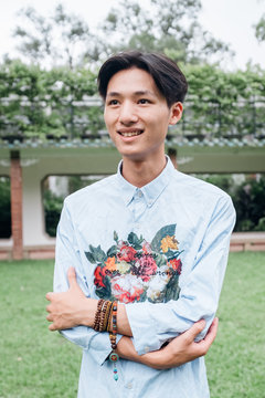 Asian young man portrait