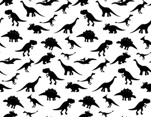Black and white dino pattern © elecstasy
