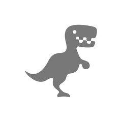 Dinosaur black logo design