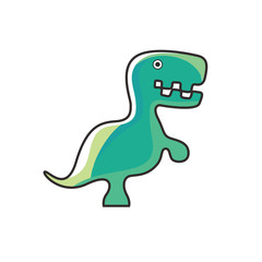 Dinosaur green logo design