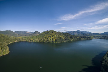 Naklejka na ściany i meble Mineral Lake Pacific Northwest High Angle