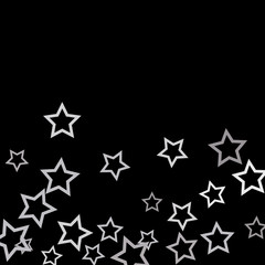 Colorful Stars Confetti, Mystery Sparkling Vector Background. Trendy Glowing Magic Glitter, Lights. Festive Falling Colorful Stars Confetti for Ads, Posters. 