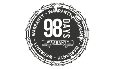 Fototapeta premium 98 days warranty icon stamp