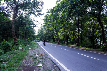 Roadway from Rishikesh to Dehradun 