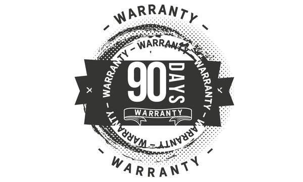 90 days  warranty icon stamp