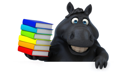 Fun horse - 3D Illustration