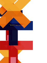 Multicolored abstract geometric shapes, geometry background for web banner