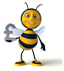 Fun bee - 3D Illustration