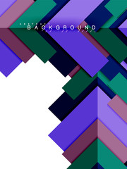 Multicolored abstract geometric shapes, geometry background for web banner