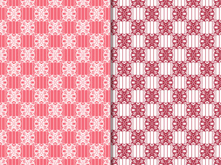 Geometric seamless pattern. Chain, lace
