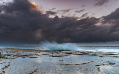 Splashy Stormy Seascape