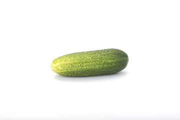 Fresh cucumber isolated on white background