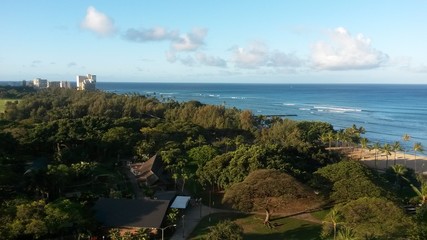 Fototapeta premium Honululu auf Haiwaii, Waikiki Beach