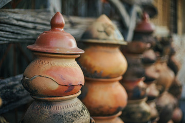 Fototapeta na wymiar earthenware Older in Thailand