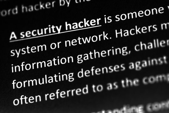 Hacker explanation or description in dictionary or article.