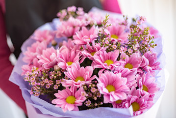 nice bouquet in the hands