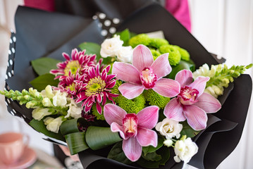 nice bouquet in the hands