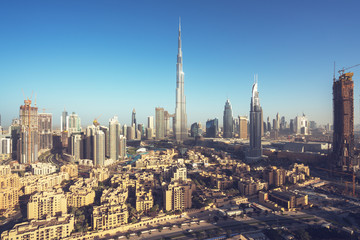Fototapeta na wymiar Dubai skyline, United Arab Emirates