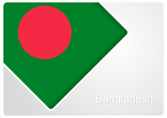 Bangladeshi flag design background. Vector illustration.