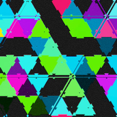 Colorful irregular triangle mosaic background design
