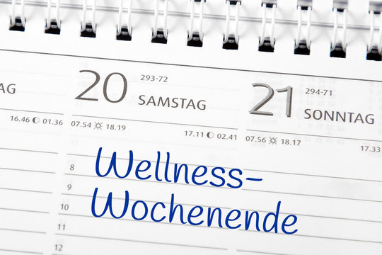 Eintrag im Kalender: Wellness Wochenende - Powered by Adobe