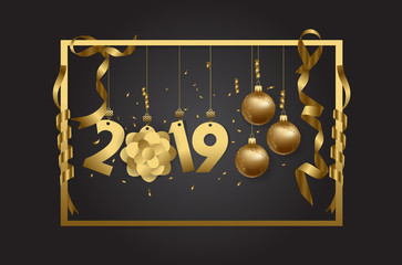 happy new year 2019 background