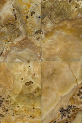 Marble onyx. Facing tiles of natural material. Texture.