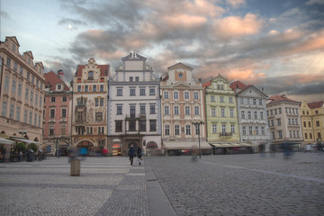 beautiful old streets of Prague.