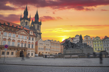 Fototapeta premium Prague under sunlight.