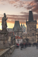 Fototapeta premium Prague - Charles bridge, Czech Republic