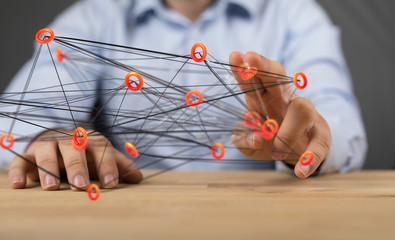 network digital interface in hand