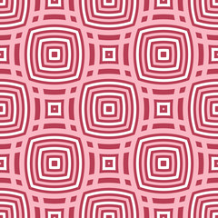 Geometric seamless pattern. Pale red and beige background