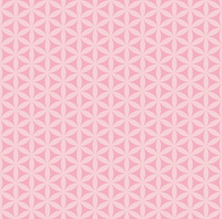 Seamless pattern with pink geometrical shapes