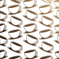 delicious coffee cup pattern vector illustration design