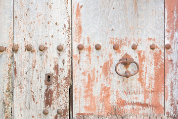 Detail einer Holztüre als Hintergrund