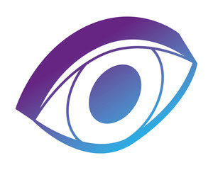 3d eye optical watch vision image vector illustration neon design