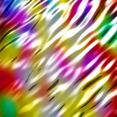 Abstract wavy glossy colorful shiny metallic background