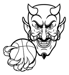 Devil Basketball Sports Mascot