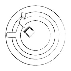 top view tea cup with teabag on dish vector illustration sketch