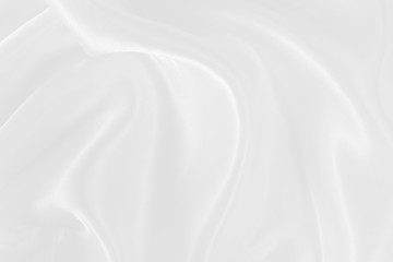 Obraz premium White fabric texture for background and design, beautiful pattern of silk or linen.