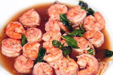 Stir fried shrimp