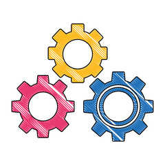 gears machine isolated icon vector illustration design