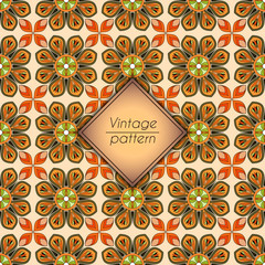 Abstract colorful geometric seamless pattern. Floral background texture.