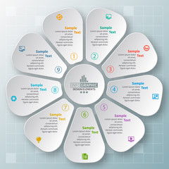 Abstract 3D Paper Infographics