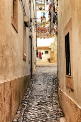 Obraz premium Old colorful houses and streets of Lisbon