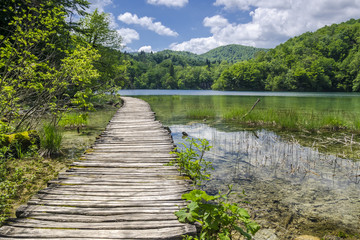 Fototapeta na wymiar Beautiful Croatia, Plitvice Lakes